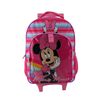 Pack 4 Piezas Mochila con Ruedas, Lonchera, Estuche y Botella de Agua Minnie