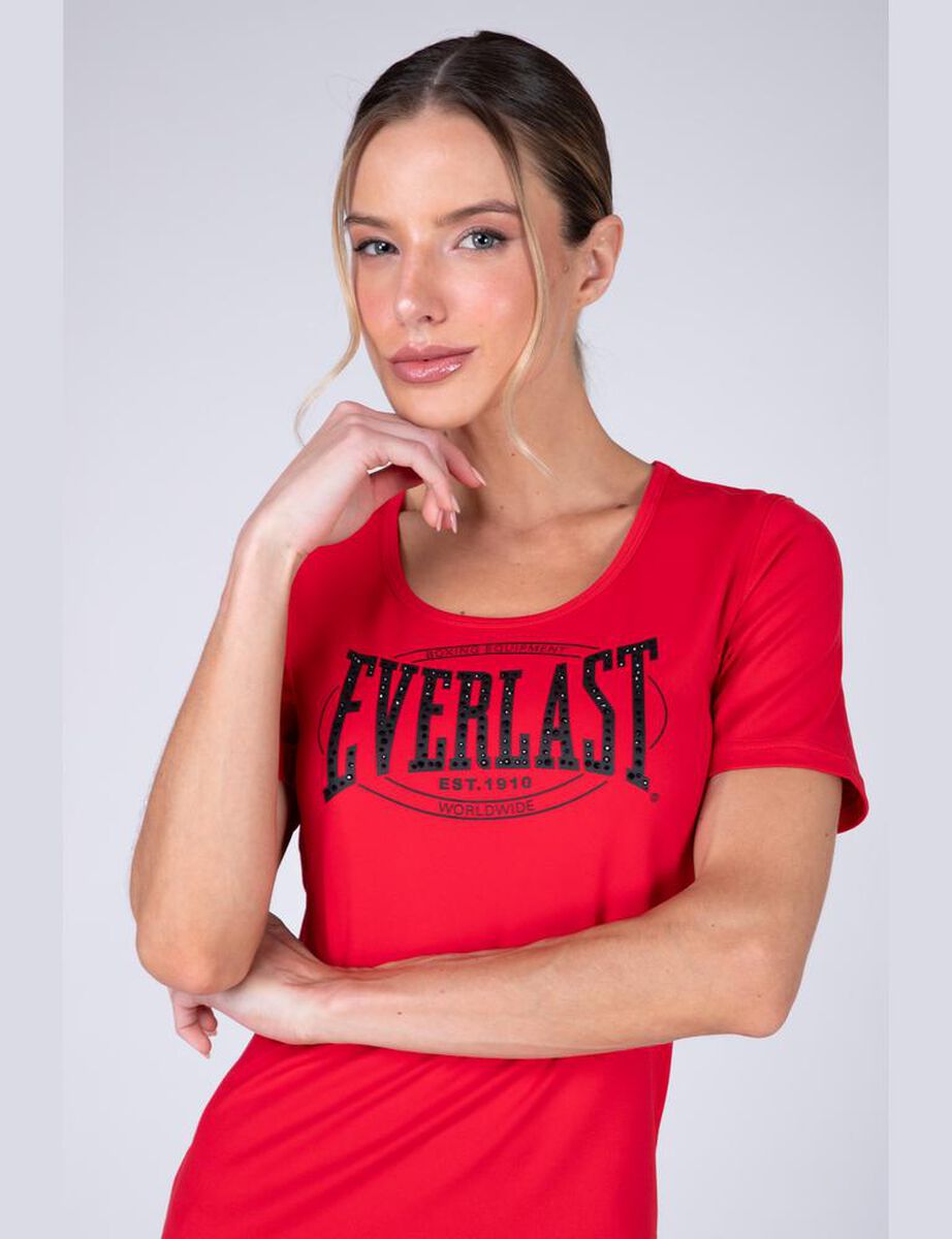 Polera Fitness Manga Corta Mujer Everlast