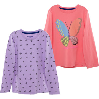 Pack 2 Polera Manga Larga Niña Chess