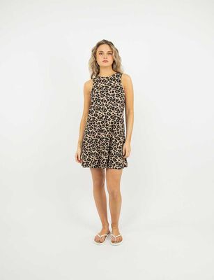 Imagen 1 del producto Vestido Corto Sin Mangas Mujer Icono Animal, Color-1, Fucsia, Navy, Negro