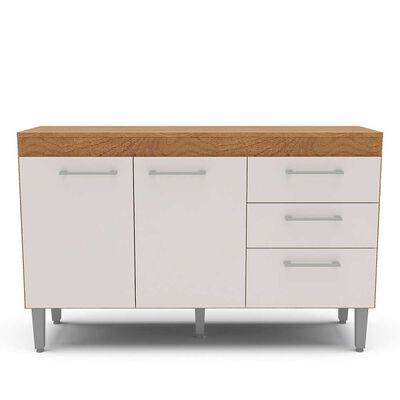 Imagen 1 del producto Mueble de Cocina Base Vekkahome Opie 2 Cajones 3 Puertas Gris