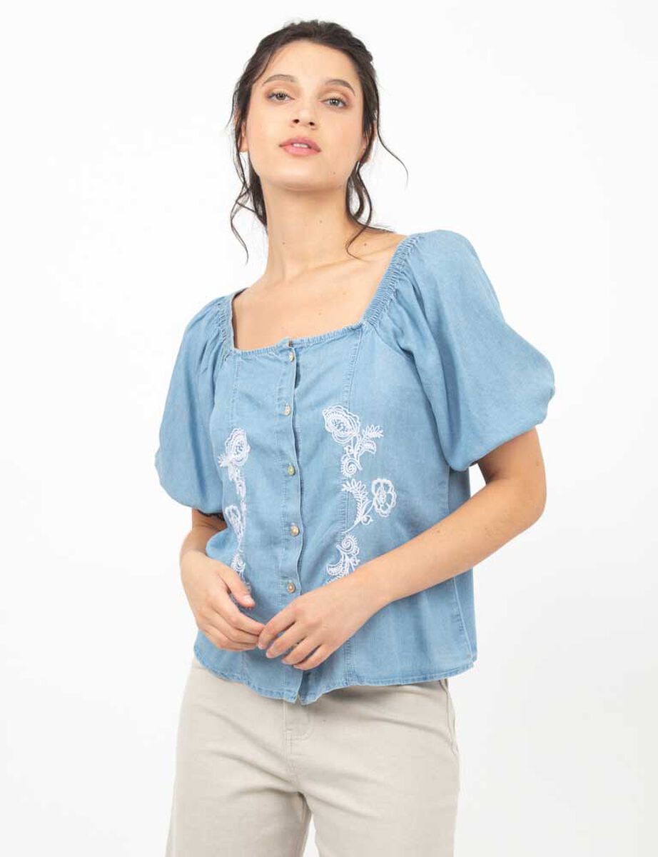 Blusa Manga Globo Mujer Alma