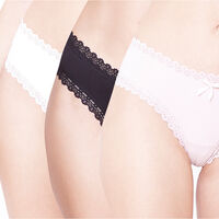 Pack 3 Culottes Mujer Intime Black, Rosado, Surtido