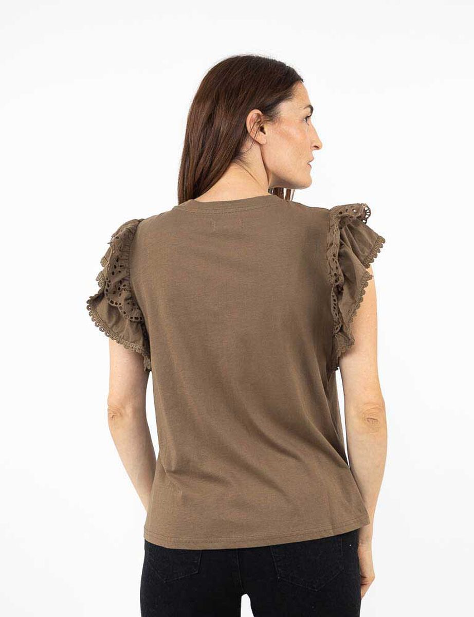 Polera Vuelos Manga Corta Mujer Portman Club