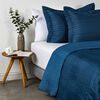Quilt American Family 2 Plazas Trama Azul