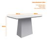 Juego de Comedor VekkaHome Barbi 4 Sillas Gris
