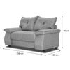 Sofá Innovamuebles Fortaleza Córdoba 2 Cuerpos Beige