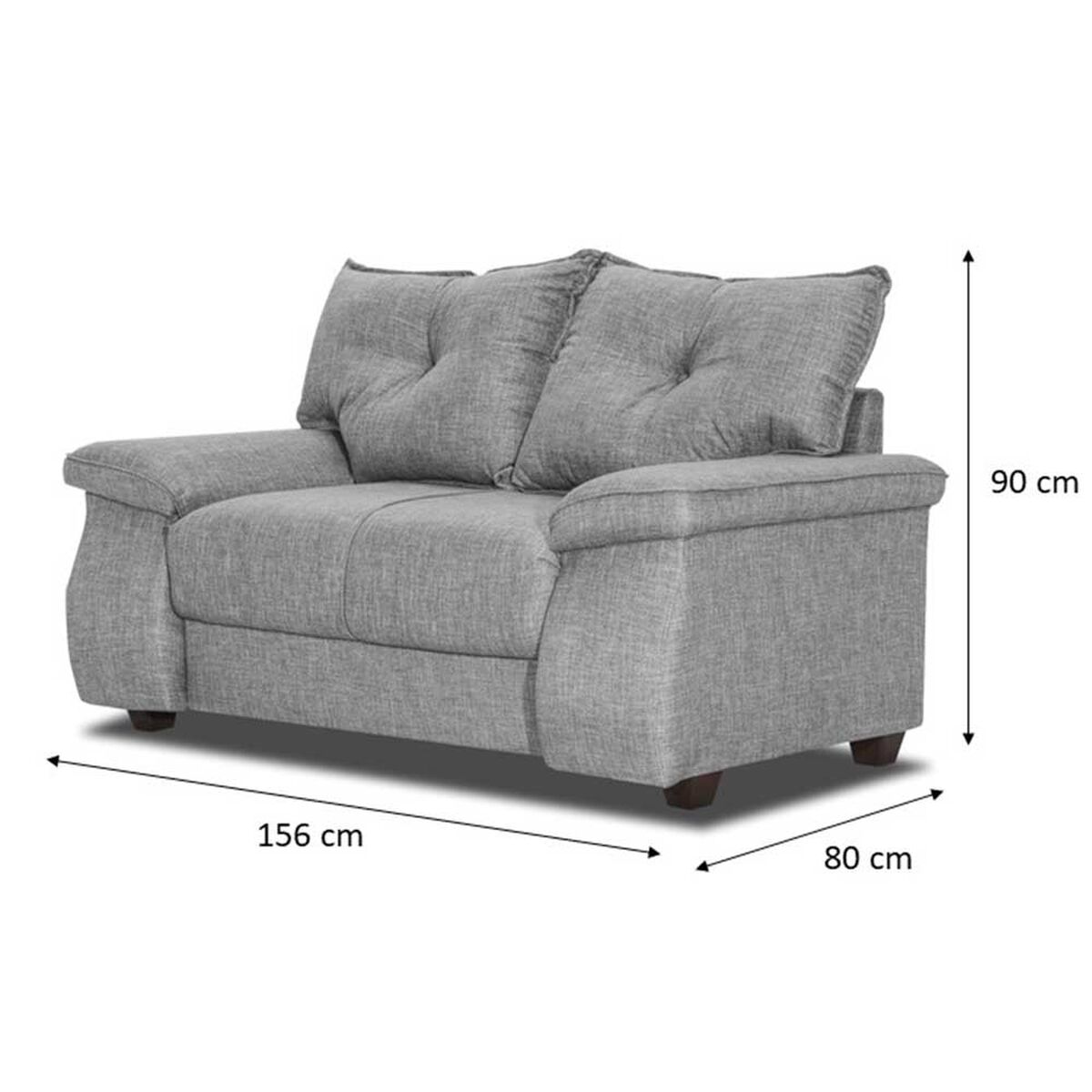 Sofá Innovamuebles Fortaleza Córdoba 2 Cuerpos Beige