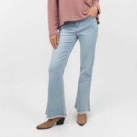 Jeans Flare Mujer Alma Celeste, Indigo, Marengo