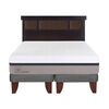 Cama Europea CIC Base Dividida 2 Plazas Balance + Respaldo New Dublin Chocolate
