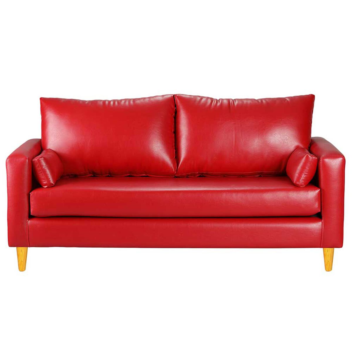 Sofá Bodevir Sky PU 04 3 Cuerpos Rojo 