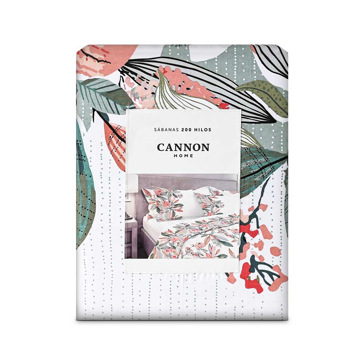 Juego de Sábanas Estampado Cannon 200 Hilos 1,5 Plazas Visque