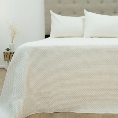 Quilt Doral Boston Lumina 2 Plazas Blanco