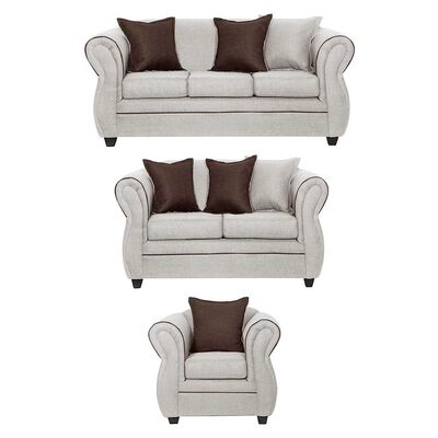 Juego de Living Black Factory Emili 6 Cuerpos Crudo