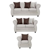 Juego de Living Black Factory Emili 6 Cuerpos Crudo