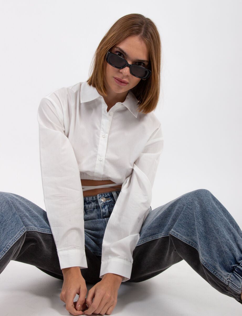 Blusa Crop Mujer Icono