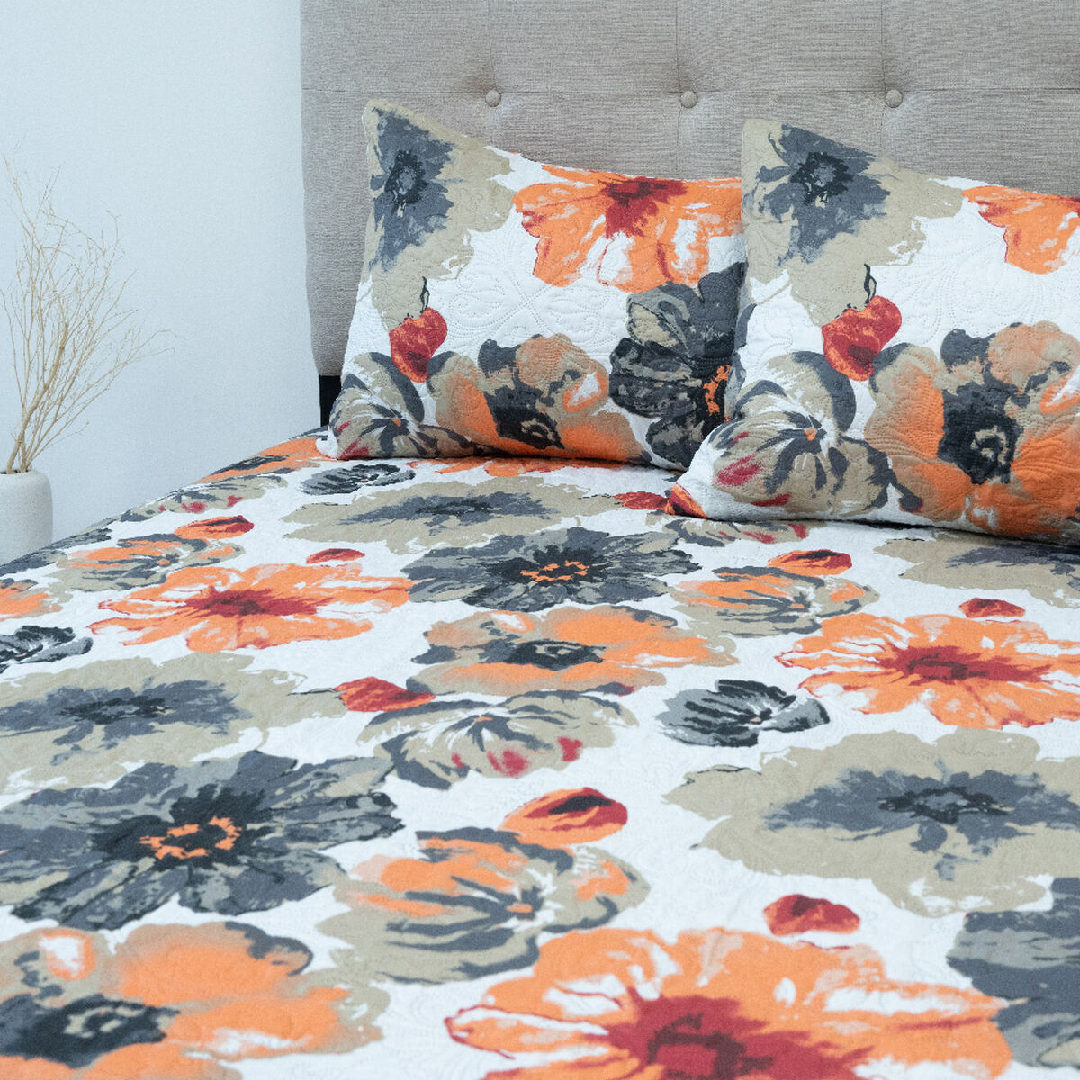 Quilt Doral Hotpress Estampado 2 Plazas Acuarela