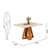 Juego de Comedor Vekkahome Celeste 4 Sillas Cafe