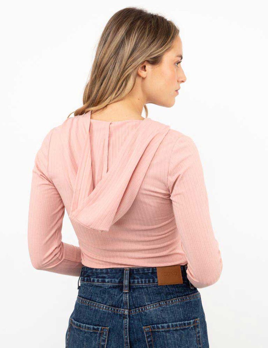 Polerón Crop Cierre Mujer Icono
