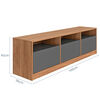 Rack TV Vekkahome Atlas Hasta 70" Caf&eacute;