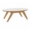 Mesa de Centro Roca Fronteiras Blanco Canela
