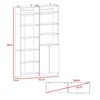 Estante 2 Puertas + Estante 5 Repisas + 2 Complementos TuHome Home Wengue