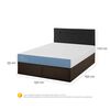 Cama Europea CIC Iron Smart 2 Plazas Excellence + Respaldo Black Tapizado + Fald&oacute;n