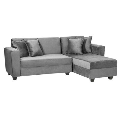 Sofá Seccional Derecho Diseño A&M Home Maite 3 Cuerpos Gris