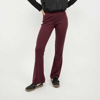 Pantalón Flare Mujer Icono Burdeo, Cafe, Negro