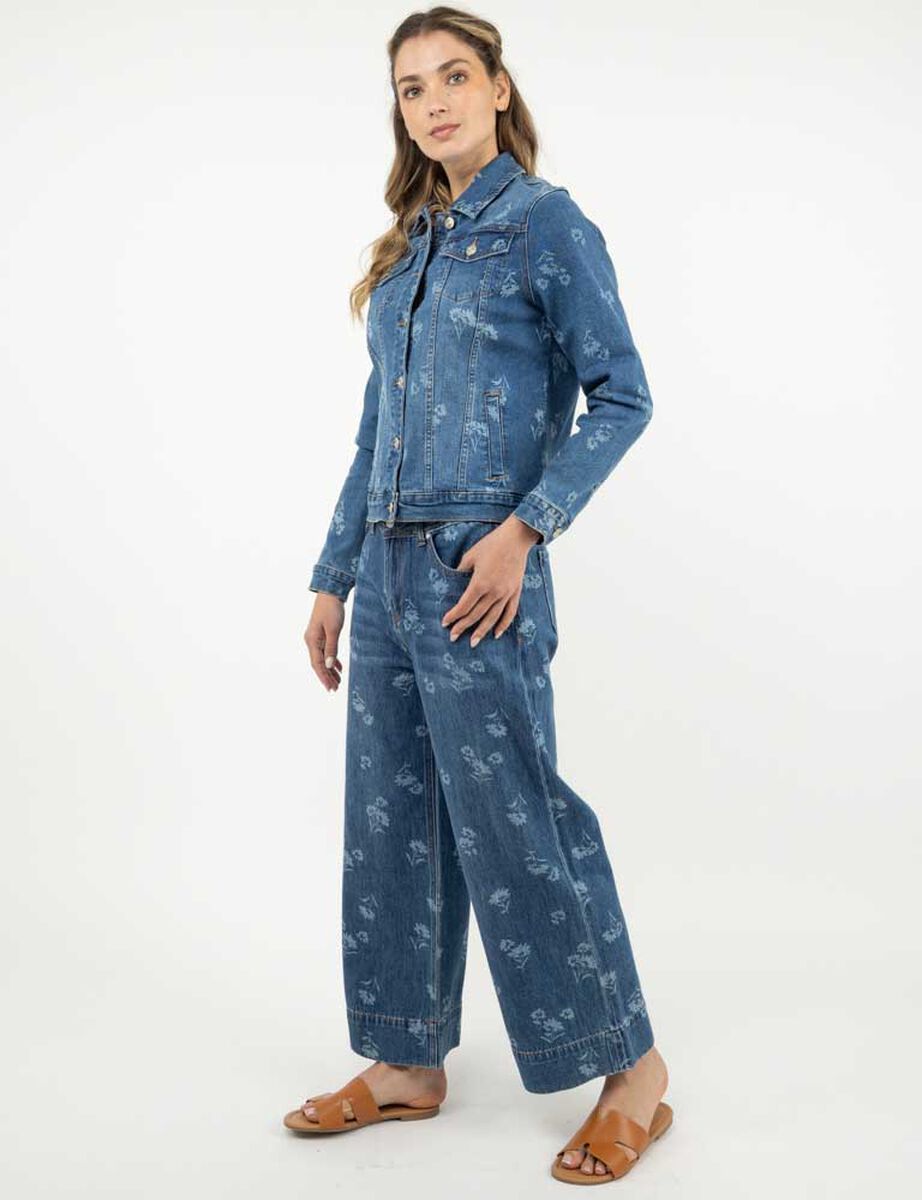 Jeans Flores Mujer Alma