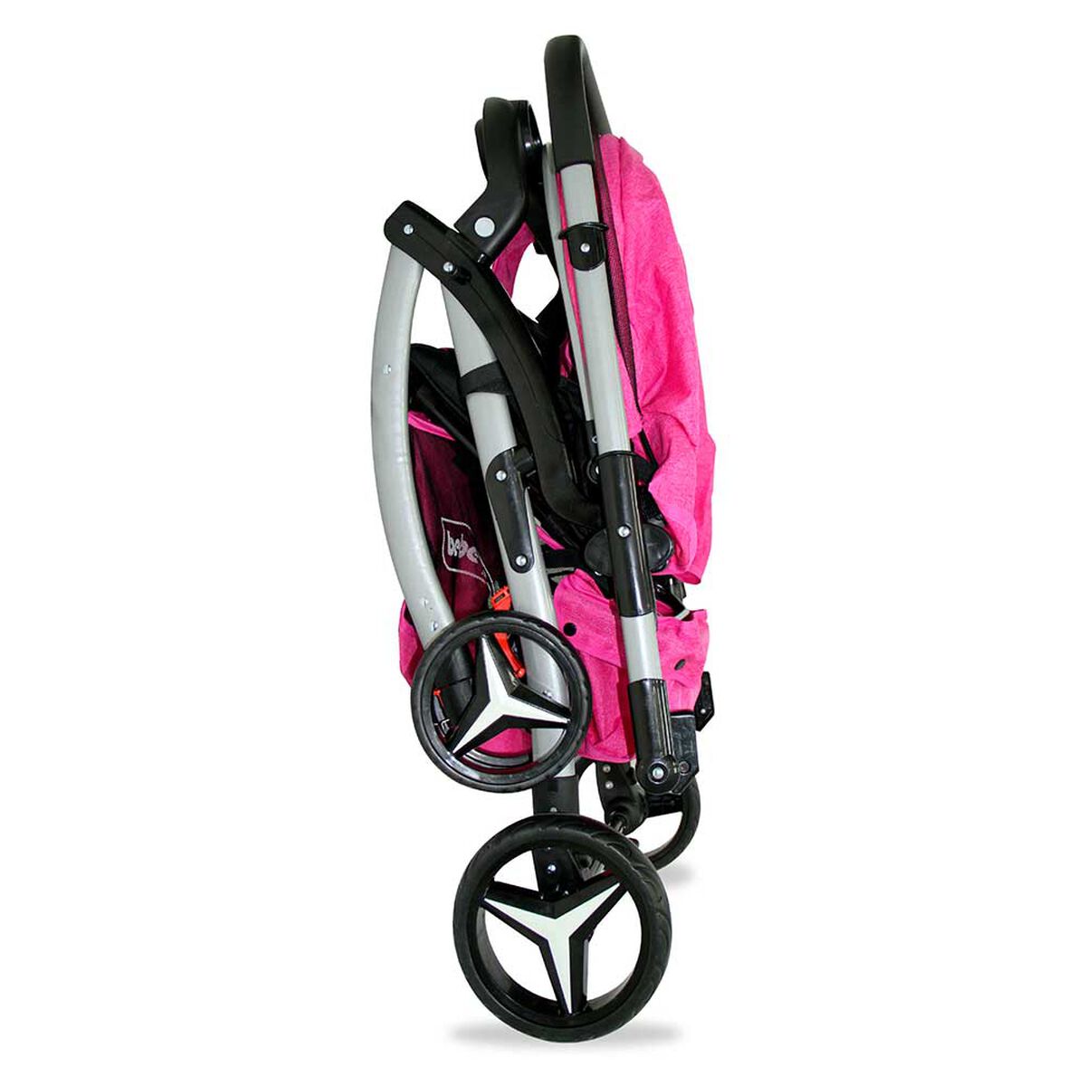 Coche Cuna Atlas Manillar Reversible Fucsia