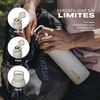 Botella T&eacute;rmica Agua Lhotse Acero Inox 3 Tapas HydroCore 1Lt Beige