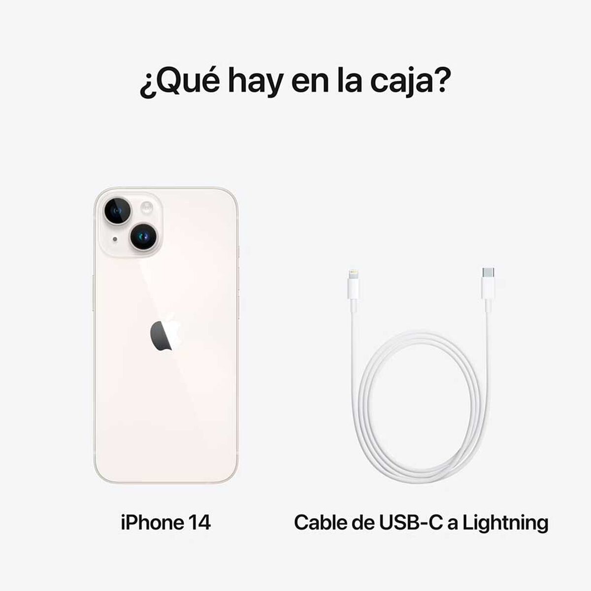 Celular Apple iPhone 14 128GB 6,1" Blanco Liberado
