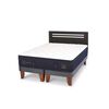 Cama Europea CIC Base Dividida 2 Plazas Súper Premium + Respaldo Munich
