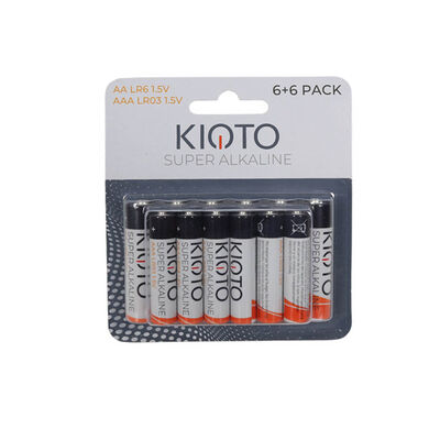 Pack 12 Pilas AA+ AAA Kioto