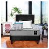 Cama Europea Latam Home 1,5 Plazas Cannon Negro