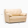 Juego de Living Cabsur Caburga Sofá 3 Cuerpos + Sofá 2 Cuerpos PU Beige