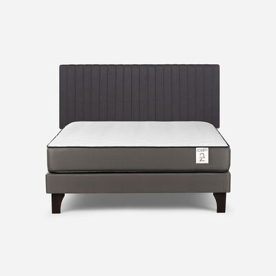 Cama Europea Rosen 2 Plazas New Style 2 Plus + Respaldo Lucio