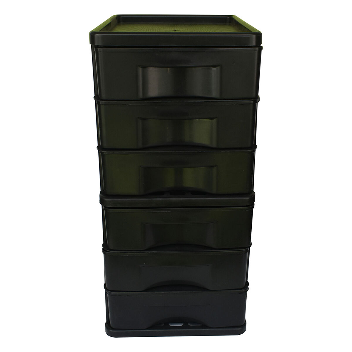 Caja Organizadora Plástica San Bernardo 6 Niveles Negro