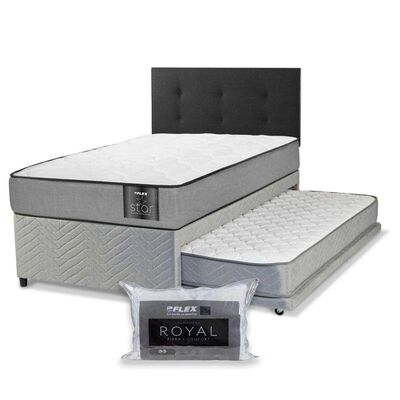 Imagen 1 del producto Divan Flex 1,5 Plazas Star + 1 Respaldo + 1 Almohada