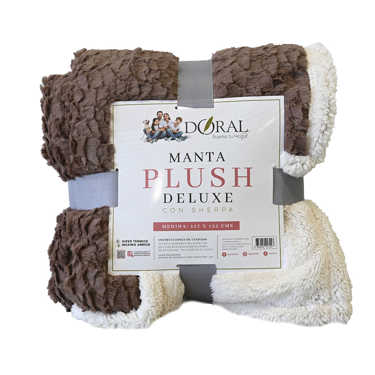 Manta de Poli&eacute;ster Doral 1 Plaza Deluxe Caf&eacute;