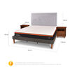 Cama Europea Curve CIC King Bee Comfort + Respaldo + 2 Veladores
