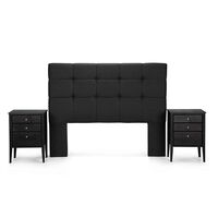 Respaldo King + 2 Veladores Rosen Issey