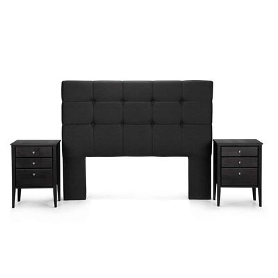 Imagen 1 del producto Respaldo King + 2 Veladores Rosen Issey