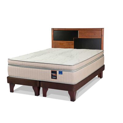 Imagen 1 del producto Cama Europea Flex Base Dividida 2 Plazas Maximo Cobre + Respaldo Colonia