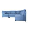 Sofá Seccional Derecho Deco Class Munich 5 Cuerpos Azul