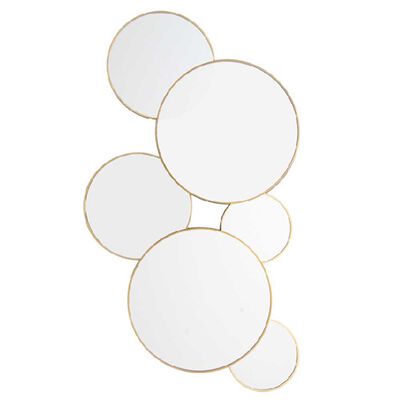Imagen 2 del producto Espejo Vgo Circulos Dorado 55 x 32 cm