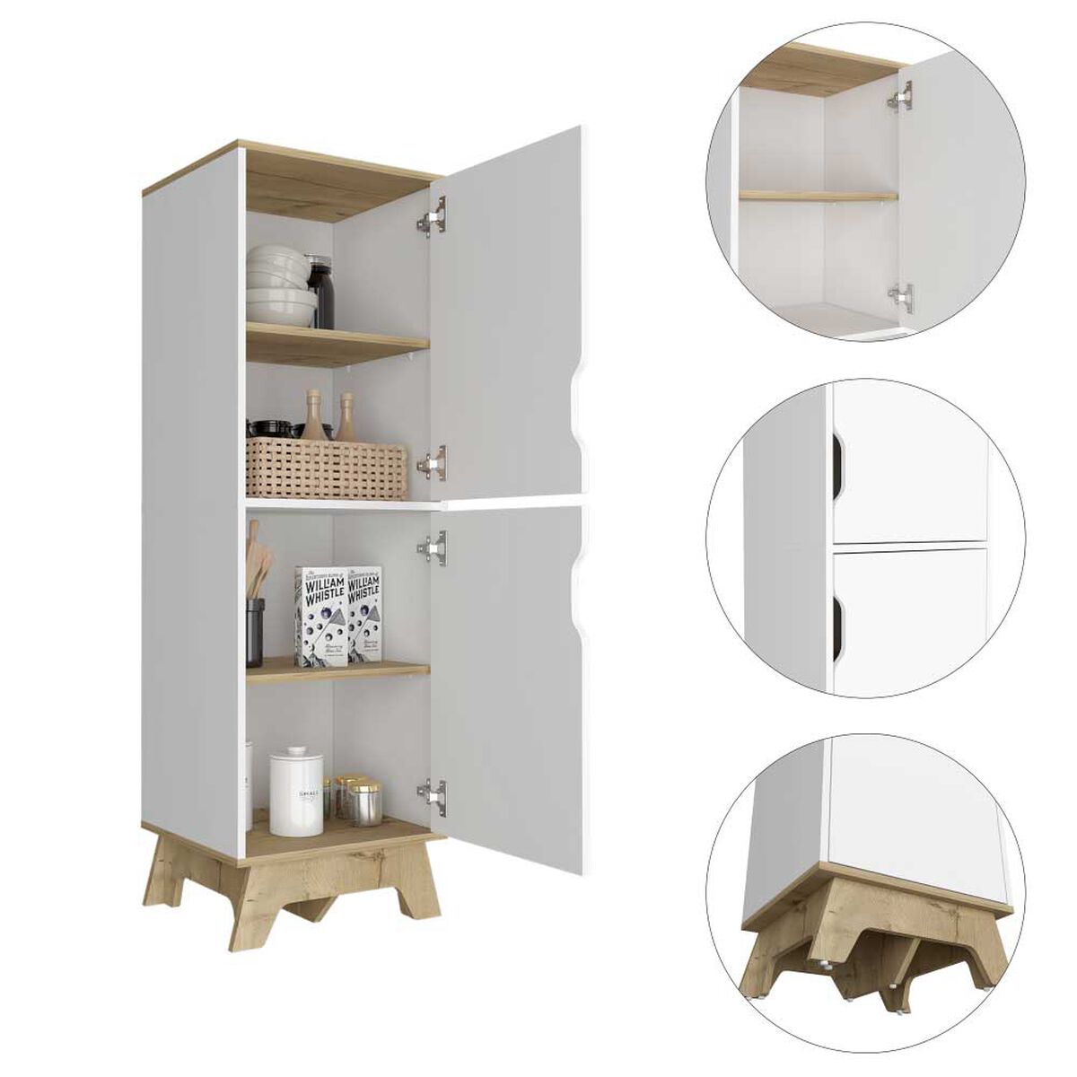 Mueble Alacena TuHome Bi Color Blanco Duna 2 Puertas