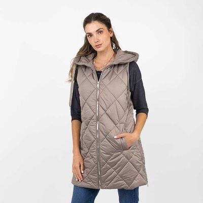 ALMA Parka Larga Sin Mangas Mujer Alma
