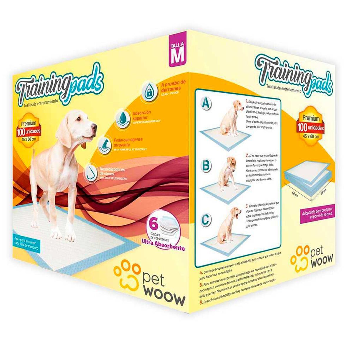 100 Sabanillas Entrenamiento para perros 45x60 PetWoow Celeste